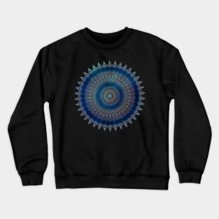 Watercolor Mandala dark blue Crewneck Sweatshirt